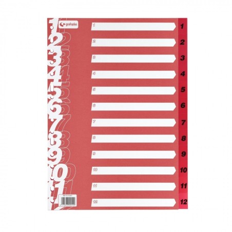 SEPARATOR NUMERIC 1-12 A4+