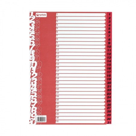 SEPARATOARE NUMERICE 1-31 A4+