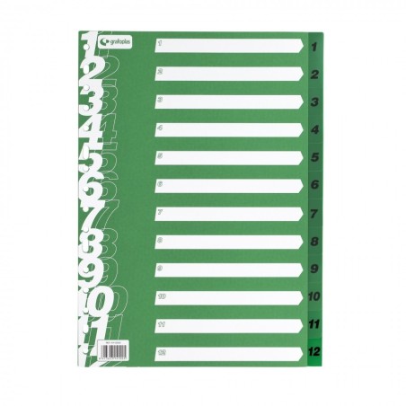 SEPARATOR NUMERIC 1-12 A4+