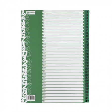 SEPARATOARE NUMERICE 1-31 A4+