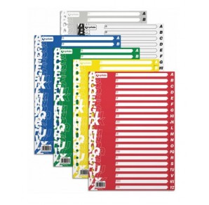 SEPARATOR ALFABETIC A-Z A4+