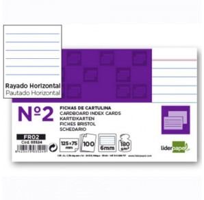 FISE CARTON NR.2 DICTANDO 125X75MM, PACHET DE 100 DE COLI
