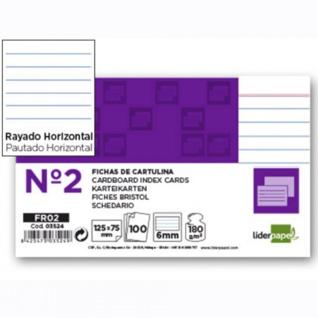 FISE CARTON NR.2 DICTANDO 125X75MM, PACHET DE 100 DE COLI