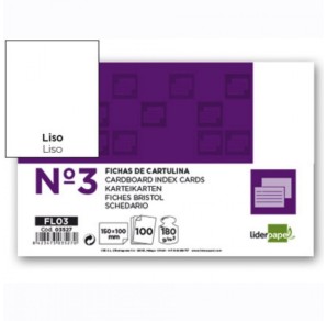 FISE CARTON NR.3 ALBE 150X100MM, PACHET DE 100 DE COLI