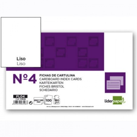 FISE CARTON NR.4 ALBE 200X125MM, PACHET DE 100 DE COLI