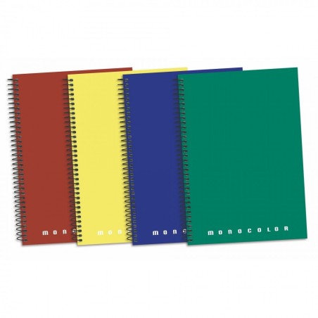 CAIET  MONOCOLOR A4 MATEMATICA 160 F COPERTA  EXTRADURA (ROSU, GALBEN, ALBASTRU, VERDE)
