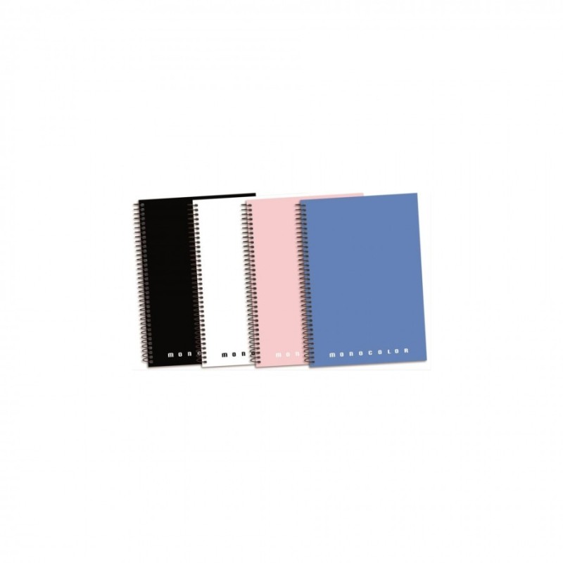 CAIET  MONOCOLOR A4 MATEMATICA 160 F COPERTA  EXTRADURA (NEGRU, ALB, ROZ, BLEU)