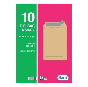 PACHET  10 PLICURI KRAFT SILICONICE 229X324 90G