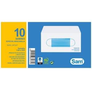 PACHET 10  PLICURI PROTECTIE MASCA 120X235 ALBE 120 GR